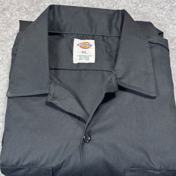 Dickies black button long sleeved shirt X Large - Picture 7 of 8